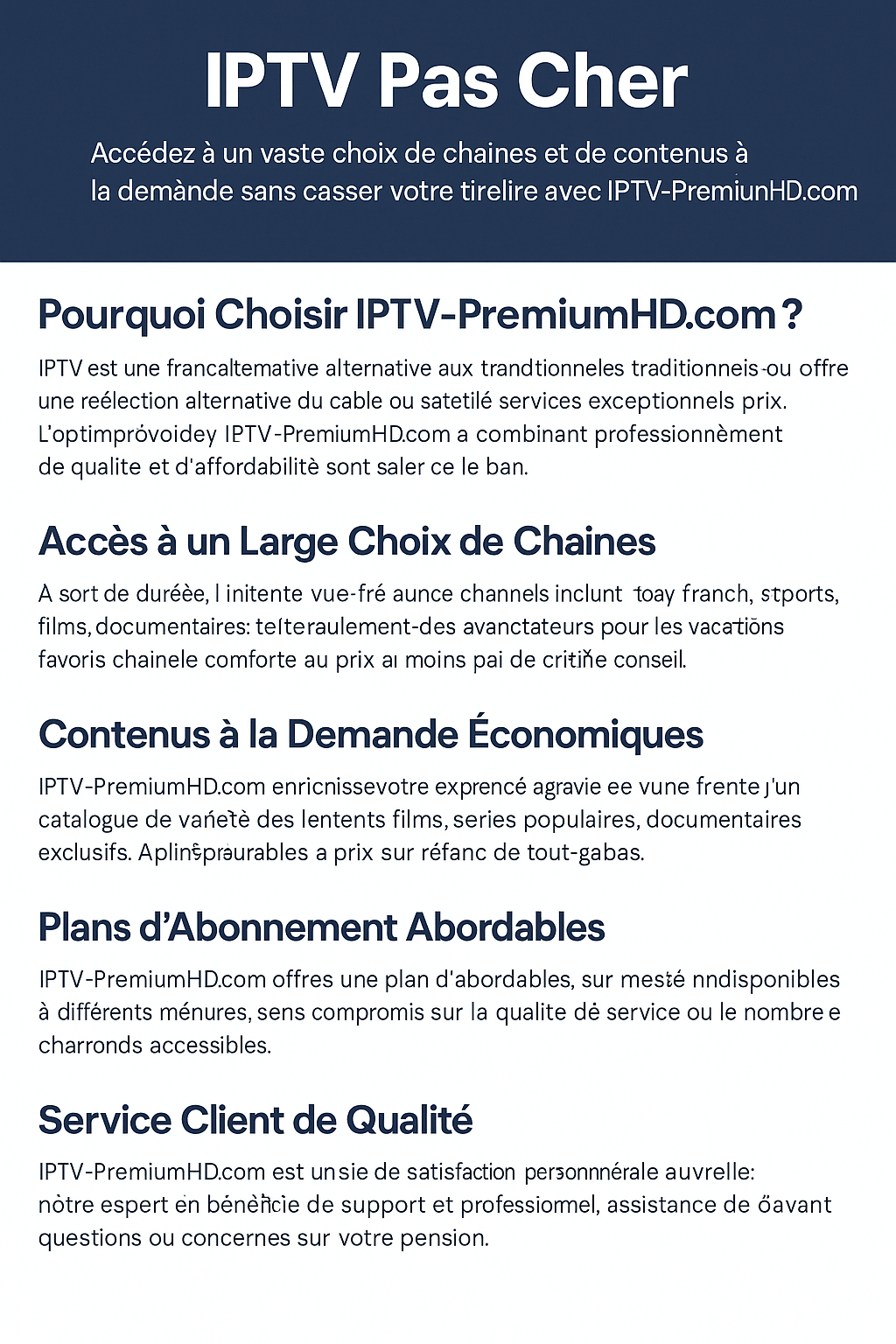 iptv pas cher